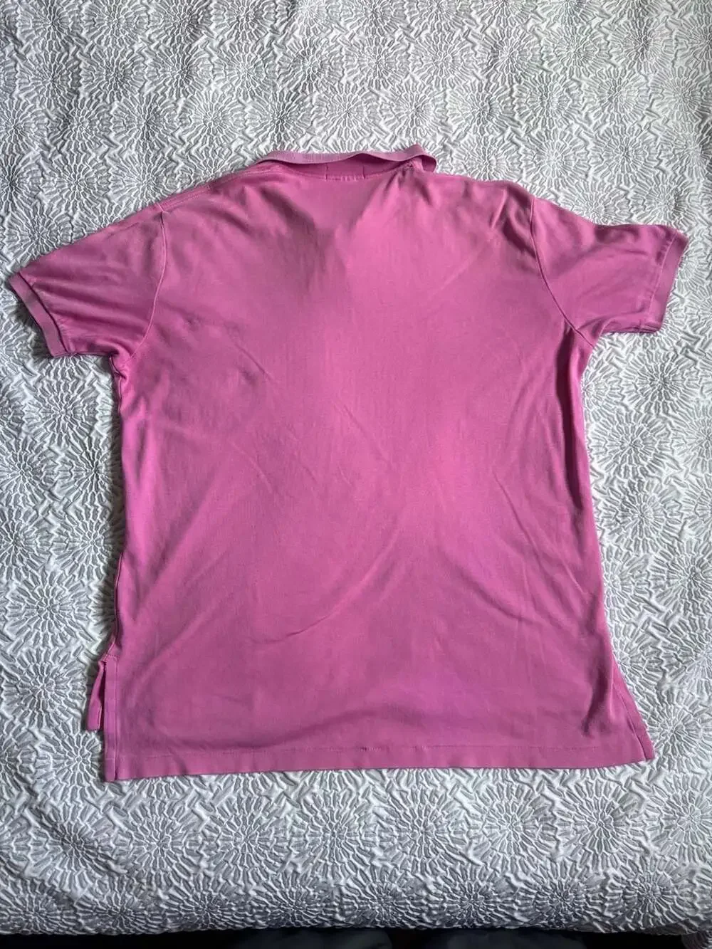 Polo Ralph Lauren Pink Short Sleeve Polo Shirt with Green Pony Logo Men’s L